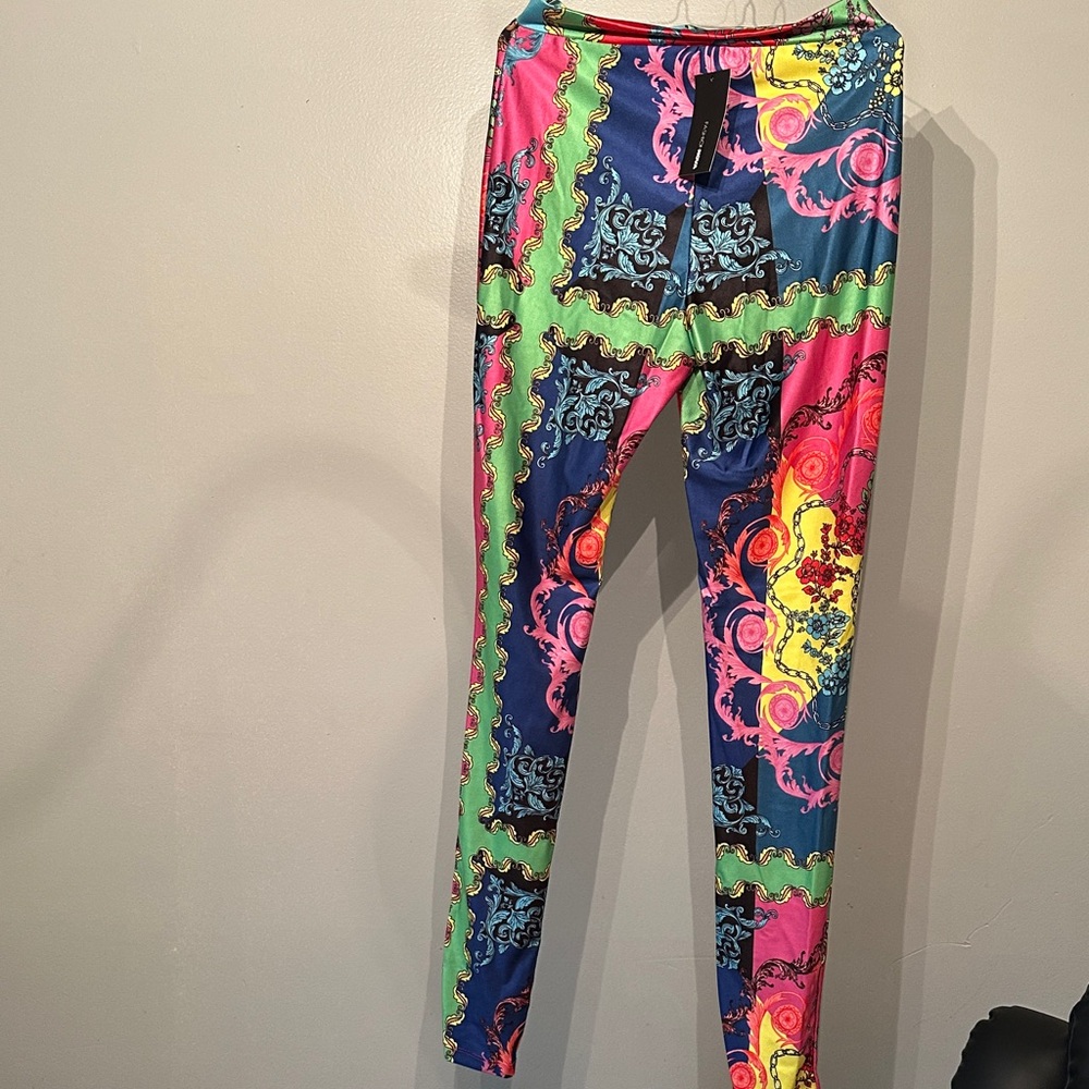Fashion Nova Multicolor Patterned Leggings